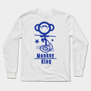 Monkey King - Blue Long Sleeve T-Shirt